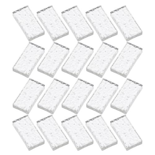 HOMOBABE 20 Stück Miniatur Glasziegel für Puppenhaus Maßstab Klare Glasbausteine für DIY Miniatur Dekoration Rechteckige für Kreative Landschaften und Einrichtung HOMOBABE 20 Stück Miniatur Glasziegel für Puppenhaus Maßstab Klare Glasbausteine für DIY Miniatur Dekoration Rechteckige für Kreative Landschaften und Einrichtung von HOMOBABE