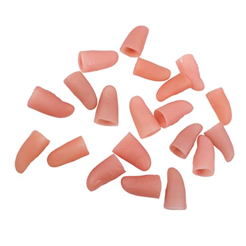 HOMOBABE 20 Stück Simulations Finger Binde Baustützen Trick-Requisiten Trick -fingerzubehör Fingerprops Zubehör Gefälschte Fingerstützen Finger Requisiten Trickfinger Falscher Finger von HOMOBABE