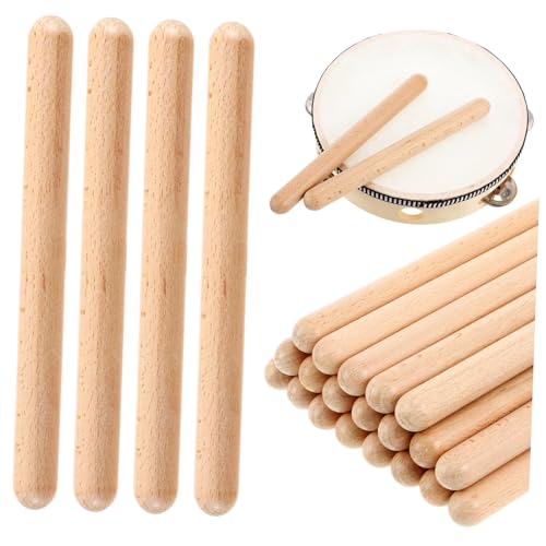 HOMOBABE 20 Stück Teiliges Holz Rhythmusstöcke für Musikinstrumente für Unterricht für Rhythmusübungen und Kreative der Frühen Bildung HOMOBABE 20 Stück Teiliges Holz Rhythmusstöcke für Musikinstrumente für Unterricht für Rhythmusübungen und Kreative der Frühen Bildung von HOMOBABE