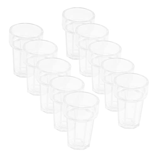 HOMOBABE 20 Stück Trinkbecher Miniatur Anlage Wasser Container Puppenhaus Teich Miniatures mikrolandschaft Geschenkidee Miniaturbecher Stellen Küchenrequisiten vor Mini-Tasse Abs von HOMOBABE