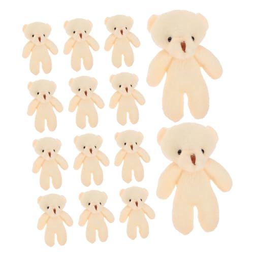 HOMOBABE 20Stücke Anhänger Ausgestopfte Kleine Bären Deko für DIY Schlüsselanhänger Taschen und Bastelprojekte Langlebig und Gestaltet von HOMOBABE