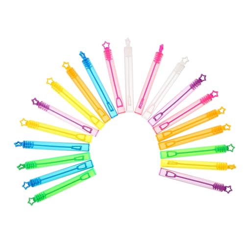 HOMOBABE 20Stücke Leere Seifenblasenflaschen mit Zauberstab Bunte Blasenstäbe für Hochzeiten Partys und Spaß im Freien Bubble Maker für Riesige Blasen von HOMOBABE