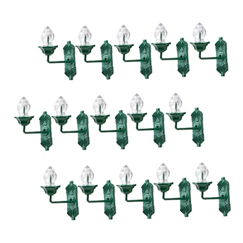 HOMOBABE 25 Stück Wandlampe Miniatur Vintage Mikro Landschaft Beleuchtung für Häuser Dekorationsobjekte Sandtisch Layout Warmweißes Licht von HOMOBABE