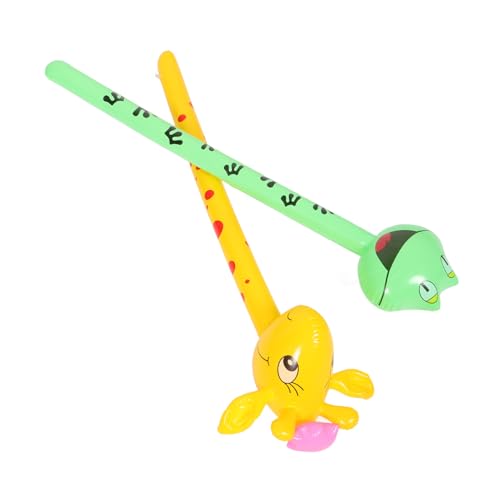 HOMOBABE 2stücke Aufblasbare Tierköpfe Giraffe Frosch Mit Langen Stäben Für Kindergeburtstagsfeiern Tier-thema Deko Und Spielzeug Fördert Aktive Bewegung Und Sicheres Spielen HOMOBABE 2stücke Aufblasbare Tierköpfe Giraffe Frosch Mit Langen Stäben Für Kindergeburtstagsfeiern Tier-thema Deko Und Spielzeug Fördert Aktive Bewegung Und Sicheres Spielen von HOMOBABE