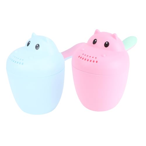 HOMOBABE 2Stücke Duschwasserbehälter für Junge Mädchen Niedliches Blumen Design Sichere Wasserschaufel für Badewanne Duschen HOMOBABE 2Stücke Duschwasserbehälter für Junge Mädchen Niedliches Blumen Design Sichere Wasserschaufel für Badewanne Duschen von HOMOBABE
