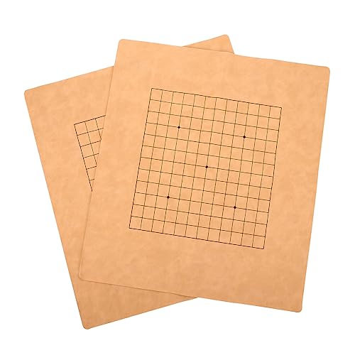 HOMOBABE 2Stücke Faltbare Schachbretter für Gobang Doppelseitiges PU Material Reise Schachbrett für Brettspiel Enthusiasten Farbe Zufällig HOMOBABE 2Stücke Faltbare Schachbretter für Gobang Doppelseitiges PU Material Reise Schachbrett für Brettspiel Enthusiasten Farbe Zufällig von HOMOBABE