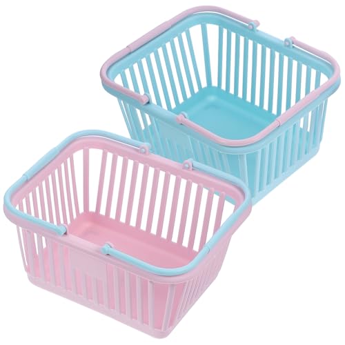 HOMOBABE 2Stücke Handkorb für Lebensmittel Praktische Aufbewahrungskörbe für Haushalt und Einkauf für Obst Gemüse und Kosmetik HOMOBABE 2Stücke Handkorb für Lebensmittel Praktische Aufbewahrungskörbe für Haushalt und Einkauf für Obst Gemüse und Kosmetik von HOMOBABE