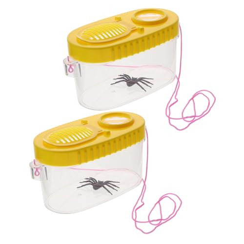 HOMOBABE 2Stücke Insektenbeobachtungsboxen mit Vergrößerungslinse Hochtransparente Critterbehälter für Insektenzubehör HOMOBABE 2Stücke Insektenbeobachtungsboxen mit Vergrößerungslinse Hochtransparente Critterbehälter für Insektenzubehör von HOMOBABE