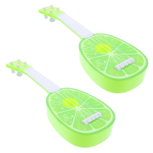 HOMOBABE 2Stücke Mini Nachahmung Fruchtgitarre für Musikinstrument für Frühes Musikalisches Lernen Sicher und Langlebig für Jungen und Mädchen Ab Jahren von HOMOBABE