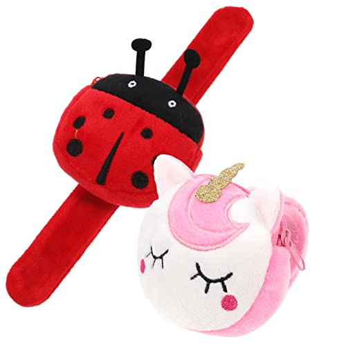 HOMOBABE 2Stücke Plüsch Slap Armband mit Tiermotiven Kawaii Kinderarmband mit Geldbörse Gastgeschenke für Partys und Geburtstagsfeiern HOMOBABE 2Stücke Plüsch Slap Armband mit Tiermotiven Kawaii Kinderarmband mit Geldbörse Gastgeschenke für Partys und Geburtstagsfeiern von HOMOBABE