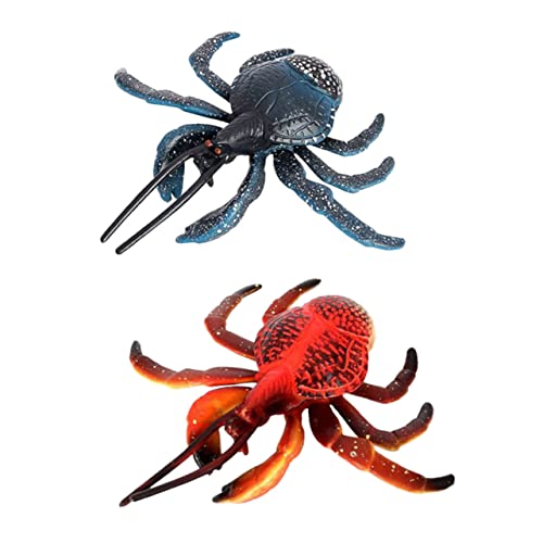 HOMOBABE 2Stücke Simulierte Tiermodelle Lebendige Krabbenfiguren als Dekoration und Bildungsspielzeug für Meereslebensliebhaber und Aquarium Dekoration von HOMOBABE