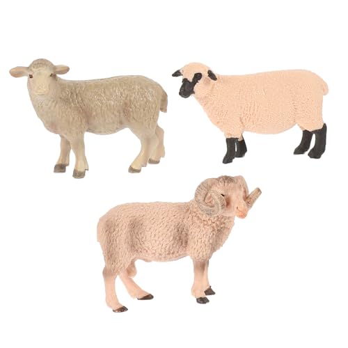 HOMOBABE 3 STÜCKE Realistische Schaf Modelle Simulierte Wildtiere Dekoration für Schule Hochwertige Schaffiguren für Zuhause und Büro für HOMOBABE 3 STÜCKE Realistische Schaf Modelle Simulierte Wildtiere Dekoration für Schule Hochwertige Schaffiguren für Zuhause und Büro für von HOMOBABE