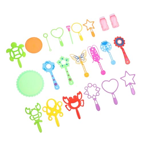 HOMOBABE 3 Sätze Bunte Seifenblasenstäbe Set Teiliges Bubble Wands Set für Outdoor Aktivitäten für Kinderpartys und Kreative Spiele im Freien Sicher für Ab Jahren Zufällige Zufällige Farbe von HOMOBABE
