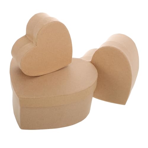 HOMOBABE 3 Stück Herzförmige Pappmaché-Boxen, Herzförmige Blumenkästen, Party-leckereien, Aufbewahrungsbox Für Valentinstag, Muttertag, Heiratsantrag, Hochzeit, Geburtstag HOMOBABE 3 Stück Herzförmige Pappmaché-Boxen, Herzförmige Blumenkästen, Party-leckereien, Aufbewahrungsbox Für Valentinstag, Muttertag, Heiratsantrag, Hochzeit, Geburtstag von HOMOBABE