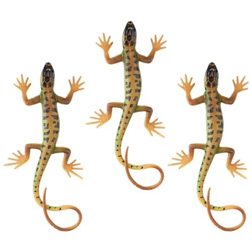 HOMOBABE 3 Stück Realistische Eidechsen Figuren Simulationstier Modell für Lehrreiches Dekorationsspielzeug Lebensechte Tierfigur für Garten und Spielplatzgestaltung HOMOBABE 3 Stück Realistische Eidechsen Figuren Simulationstier Modell für Lehrreiches Dekorationsspielzeug Lebensechte Tierfigur für Garten und Spielplatzgestaltung von HOMOBABE
