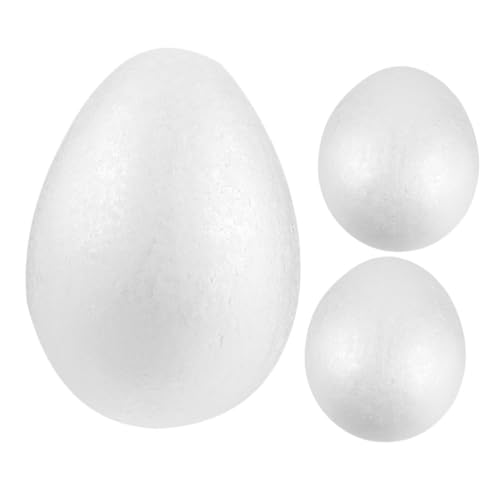 HOMOBABE 3 Stück Schaum Eier Dekorationen glatte Schaumeier lustig Schaumeier für klein groß Eier zu dekorieren schäumt künstliches Ei Eier bemalen unfertige gefälschte Eier Weiß HOMOBABE 3 Stück Schaum Eier Dekorationen glatte Schaumeier lustig Schaumeier für klein groß Eier zu dekorieren schäumt künstliches Ei Eier bemalen unfertige gefälschte Eier Weiß von HOMOBABE