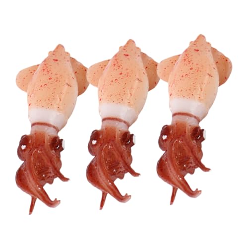 HOMOBABE 3 Stück Simuliertes Tintenfischmodell künstliche Lebensmittelquelle -Skulptur Figur Künstlicher kleine Tintenfischfiguren falsches Fleisch PVC HOMOBABE 3 Stück Simuliertes Tintenfischmodell künstliche Lebensmittelquelle -Skulptur Figur Künstlicher kleine Tintenfischfiguren falsches Fleisch PVC von HOMOBABE