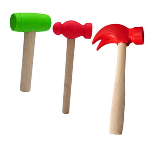 HOMOBABE 3 Stück Teiliges Holzhammer Spielzeugset für Interaktives Geschicklichkeit und Hand Augen Koordination für Eltern Junge Mädchen Spiele Geschenkidee für Geburtstage und Feiertage von HOMOBABE