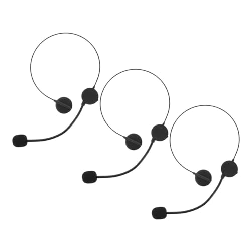 HOMOBABE 3Stücke Fake Headset Mikrofon Spielzeug Kopfhörer für Cosplay und Partys Leicht Cool Simuliert Kostümzubehör für Kinder und Erwachsene von HOMOBABE