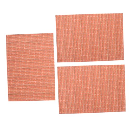 HOMOBABE 3 Stück Teiliges Puppenhaus Wandtattoo mit Roter Ziegelstein Textur Selbstklebendes Mini Wohnzimmer Dekorpapier für Einfache DIY Anwendungen Miniaturhäusern HOMOBABE 3 Stück Teiliges Puppenhaus Wandtattoo mit Roter Ziegelstein Textur Selbstklebendes Mini Wohnzimmer Dekorpapier für Einfache DIY Anwendungen Miniaturhäusern von HOMOBABE