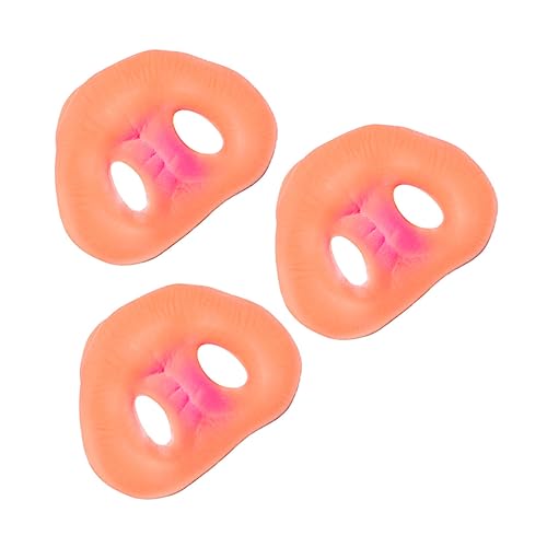 HOMOBABE 3 Stücke Schweineschnauze chaps + masken festoon joke Halloweenkostüm Dekoration Halloween lustig Halloween falsche Nase Schweinenasenstütze Cosplay Schweinenase Rosa von HOMOBABE