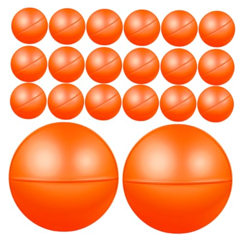 HOMOBABE 36 Stück Öffbare Lotteriekugeln Robuste Plastikkugeln für Gewinnspiele Tombola und Partys Wiederverwendbare Raffle Balls Orange für Veranstaltungen und Feiern von HOMOBABE