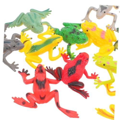 HOMOBABE 36 Stück Teiliges Mini froschspielzeug aus Robustem PVC Realistische Kleine Tiermodelle für Kreative Waldspiele Kompakte Leicht zu Reinigende Kunststofffrösche für Jungen und von HOMOBABE