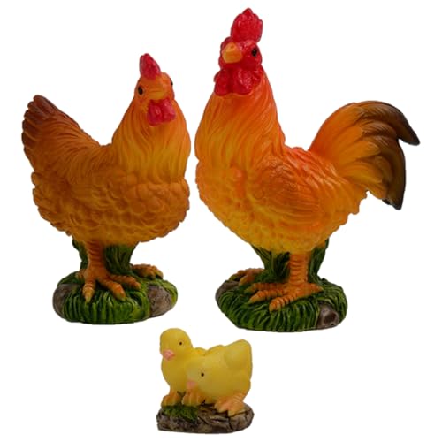 HOMOBABE 3Stücke Hühnerfiguren aus Kunstharz Teiliges für Mikrolandschaften Gartendekoration Tierfiguren für Outdoor und Innenräume Charmante Hühnerornamente für Kreative HOMOBABE 3Stücke Hühnerfiguren aus Kunstharz Teiliges für Mikrolandschaften Gartendekoration Tierfiguren für Outdoor und Innenräume Charmante Hühnerornamente für Kreative von HOMOBABE