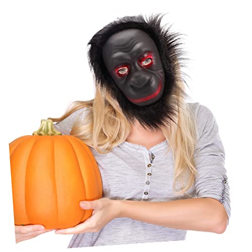 HOMOBABE 3Stücke Schimpansenmasken Lustige Plüschmaske Für Halloween Und Karneval Tierische Verkleidung Für Männer Und Frauen Maskenfest Und Parodien von HOMOBABE