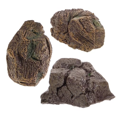HOMOBABE 3pcs Realistische Künstliche Stein Mini Bonsai Steinfischtank Landschaft Dekoration Harzsteinstatue Für Garten Miniaturgestein HOMOBABE 3pcs Realistische Künstliche Stein Mini Bonsai Steinfischtank Landschaft Dekoration Harzsteinstatue Für Garten Miniaturgestein von HOMOBABE