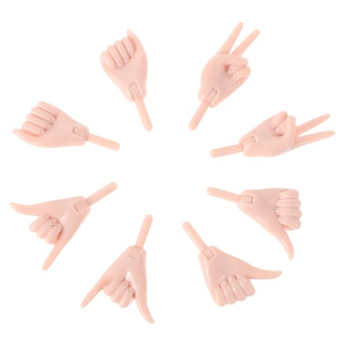 HOMOBABE 4 Paar Puppenhand Set Zubehör Puppenherstellung Kleine Hände Handpuppen Bastelbedarf Puppenherstellungszubehör Handspielzeug Puppenhände Plastikpuppe DIY Zubehör PVC HOMOBABE 4 Paar Puppenhand Set Zubehör Puppenherstellung Kleine Hände Handpuppen Bastelbedarf Puppenherstellungszubehör Handspielzeug Puppenhände Plastikpuppe DIY Zubehör PVC von HOMOBABE