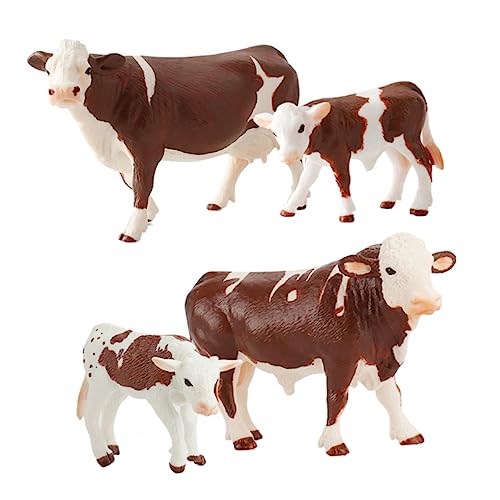 HOMOBABE 4 STÜCKE Teiliges Set von Simulierten Bauernhof Tiermodellen Lernspielzeug für Realistischer Kuhfiguren Fördert die Tierkenntnis und Sicher und Langlebig HOMOBABE 4 STÜCKE Teiliges Set von Simulierten Bauernhof Tiermodellen Lernspielzeug für Realistischer Kuhfiguren Fördert die Tierkenntnis und Sicher und Langlebig von HOMOBABE