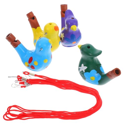 HOMOBABE 4 Stück Bunte Keramische Wasservogelpfeifen Musikalische Pfeifen für Badewannen Spaß und Partygeschenke Interaktive Vogelrufe für Erwachsene HOMOBABE 4 Stück Bunte Keramische Wasservogelpfeifen Musikalische Pfeifen für Badewannen Spaß und Partygeschenke Interaktive Vogelrufe für Erwachsene von HOMOBABE