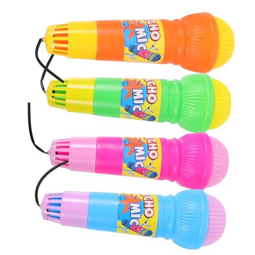 HOMOBABE 4 Stück Echo Mikrofone für Leichtes Musik Mikrofon Realistisches Design für Partys und Bühnenauftritte Sicheres Kunststoffmaterial Bunte Farben HOMOBABE 4 Stück Echo Mikrofone für Leichtes Musik Mikrofon Realistisches Design für Partys und Bühnenauftritte Sicheres Kunststoffmaterial Bunte Farben von HOMOBABE