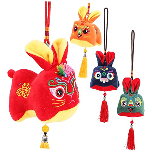 HOMOBABE 4 Stück Jahr des Kaninchen -maskottchenpuppe Plüschmodell Knuddelig Jahr des Kaninchens 2023 Abbildung Figur Kuscheltier Gefüllte Hasen Ausgestopft Pp Baumwolle HOMOBABE 4 Stück Jahr des Kaninchen -maskottchenpuppe Plüschmodell Knuddelig Jahr des Kaninchens 2023 Abbildung Figur Kuscheltier Gefüllte Hasen Ausgestopft Pp Baumwolle von HOMOBABE