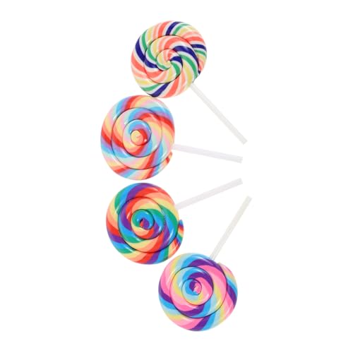 HOMOBABE 4 Stück Lutscherpuppe Realistische Lutscher-Requisite Zuckerstangen Lutscher Für Süßigkeiten Requisiten Mini-lutscher Süßigkeiten-Kuchen-Topper Gefälschter Lutscher Harz HOMOBABE 4 Stück Lutscherpuppe Realistische Lutscher-Requisite Zuckerstangen Lutscher Für Süßigkeiten Requisiten Mini-lutscher Süßigkeiten-Kuchen-Topper Gefälschter Lutscher Harz von HOMOBABE