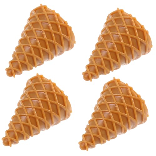 HOMOBABE 4 Stück Mini Eiswaffel DIY Kit für Realistische Süßigkeit für Kreative Rollenspiele und Familienfeiern Eistüten Modell HOMOBABE 4 Stück Mini Eiswaffel DIY Kit für Realistische Süßigkeit für Kreative Rollenspiele und Familienfeiern Eistüten Modell von HOMOBABE
