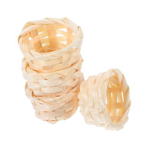 HOMOBABE 4 Stück Miniatur Bambuskörbe Handgewebte Leichte Körbe für Mikro Szenendekoration und Fotografie Requisiten für DIY Projekte und Puppenhäuser HOMOBABE 4 Stück Miniatur Bambuskörbe Handgewebte Leichte Körbe für Mikro Szenendekoration und Fotografie Requisiten für DIY Projekte und Puppenhäuser von HOMOBABE