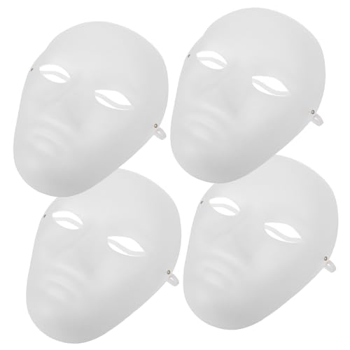 HOMOBABE 4 Stück Teiliges DIY Masken aus Umweltfreundlichem Papierpulp Weiße Blanko und Halloween Masken zum Bemalen Leichte Geruchsneutrale für Karneval Party und Bühnenauftritte HOMOBABE 4 Stück Teiliges DIY Masken aus Umweltfreundlichem Papierpulp Weiße Blanko und Halloween Masken zum Bemalen Leichte Geruchsneutrale für Karneval Party und Bühnenauftritte von HOMOBABE