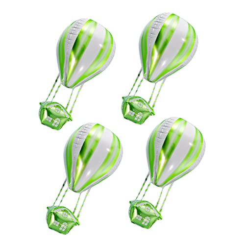 HOMOBABE 4 Stück Teiliges Heißluftballon Folienballons Grün Bunte Geburtstags Deko Wiederverwendbar für Kinderparty und Fotorequisiten Festliche Atmosphäre HOMOBABE 4 Stück Teiliges Heißluftballon Folienballons Grün Bunte Geburtstags Deko Wiederverwendbar für Kinderparty und Fotorequisiten Festliche Atmosphäre von HOMOBABE