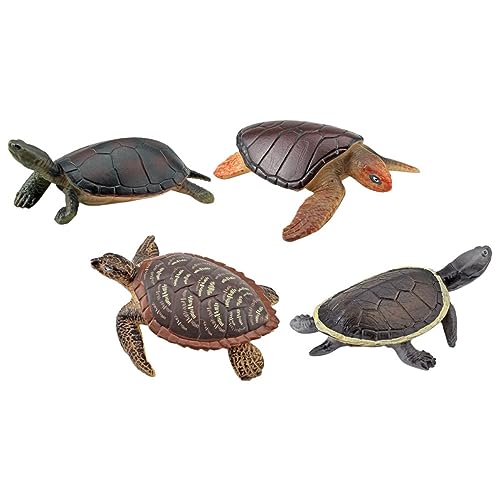 HOMOBABE 4 Stück Teiliges Set Schildkröten Figuren Realistische Kunststoff Tiere für Geburtstagsdeko und Partys als Dekoratives für Natürlichen Raumgestaltung HOMOBABE 4 Stück Teiliges Set Schildkröten Figuren Realistische Kunststoff Tiere für Geburtstagsdeko und Partys als Dekoratives für Natürlichen Raumgestaltung von HOMOBABE