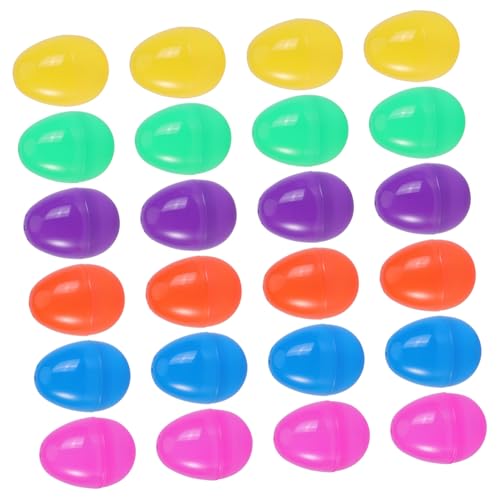 HOMOBABE 48 Stück Osterei klein Jumbo Mädchen es ist Kind leer Pastell Szene Zeichen Eierspielzeug Plastik Zufällige Farbe von HOMOBABE