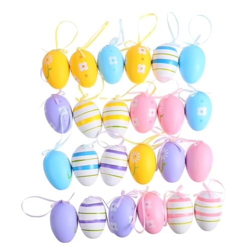HOMOBABE 48 Stück Ostereier Groß Dekorationen Nee Mini Für Gefälscht Weiß Zu Eier Aus Polystyrol Hängend Party Gefüllt Ei Osterei Aus Kunststoff Ornament-ei Ei Selber Machen Plastik von HOMOBABE