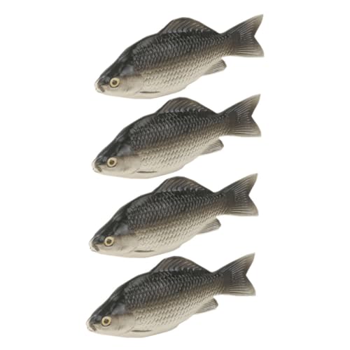 HOMOBABE 4 Stücke Realistische Fischmodell Simulation Fischfigur Künstliche Dekoration für Aquarium und Spielzeug von HOMOBABE