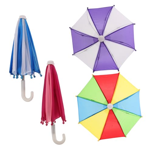 HOMOBABE 4Stücke Miniatur Regenschirm für Puppenhaus Bunte Deko Spielzeuge für Puppen Hochwertige Accessoires für Häuser Realistisches Design Ergänzung für Puppenmöbel HOMOBABE 4Stücke Miniatur Regenschirm für Puppenhaus Bunte Deko Spielzeuge für Puppen Hochwertige Accessoires für Häuser Realistisches Design Ergänzung für Puppenmöbel von HOMOBABE