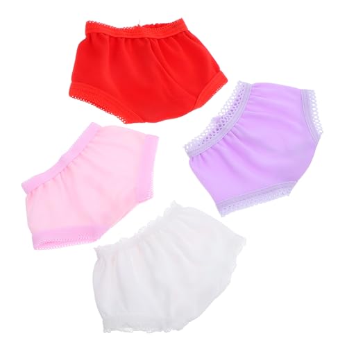 HOMOBABE 4Stücke Puppenunterwäsche Unterhosen Für Puppen Und Puppenzubehör Für Kreatives Und Styling HOMOBABE 4Stücke Puppenunterwäsche Unterhosen Für Puppen Und Puppenzubehör Für Kreatives Und Styling von HOMOBABE