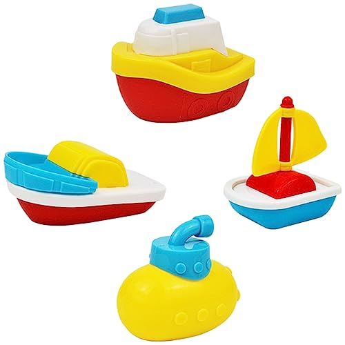 HOMOBABE 4Stücke Teiliges Junge Mädchen Badespielzeug Lustige Cartoon Boote für Kleinkinder Poolspielzeug Kreativität und Hand Augen Koordination während des HOMOBABE 4Stücke Teiliges Junge Mädchen Badespielzeug Lustige Cartoon Boote für Kleinkinder Poolspielzeug Kreativität und Hand Augen Koordination während des von HOMOBABE