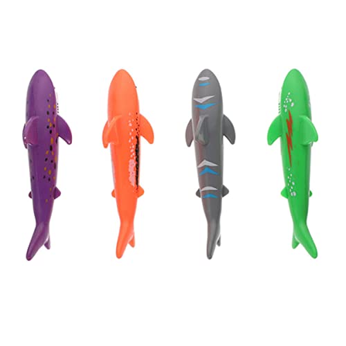 HOMOBABE 4Stücke Tragbare Tauchhaie Wasserspielzeug für Sommer Pool Langlebiges und Sicheres Tauchspielzeug für Mehr Spaß Beim Schwimmen von HOMOBABE