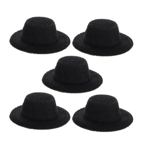 HOMOBABE 5 Stück Mini-Jazzhut Nachahmung Minihüte zum Basteln Puppe winzige formelle Miniaturhüte Mini -Formale Hüte entzückende hüte kleine Bastelhüte dekorative Miniaturhüte Stoff Schwarz HOMOBABE 5 Stück Mini-Jazzhut Nachahmung Minihüte zum Basteln Puppe winzige formelle Miniaturhüte Mini -Formale Hüte entzückende hüte kleine Bastelhüte dekorative Miniaturhüte Stoff Schwarz von HOMOBABE