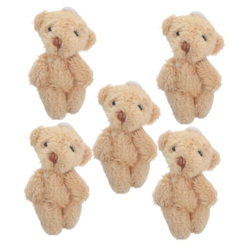 HOMOBABE 5 Stück Mini Plüschbären Teiliges für Hochzeiten Geburtstagsfeiern DIY Dekoration und Realistische Handgefertigte für Charmante HOMOBABE 5 Stück Mini Plüschbären Teiliges für Hochzeiten Geburtstagsfeiern DIY Dekoration und Realistische Handgefertigte für Charmante von HOMOBABE
